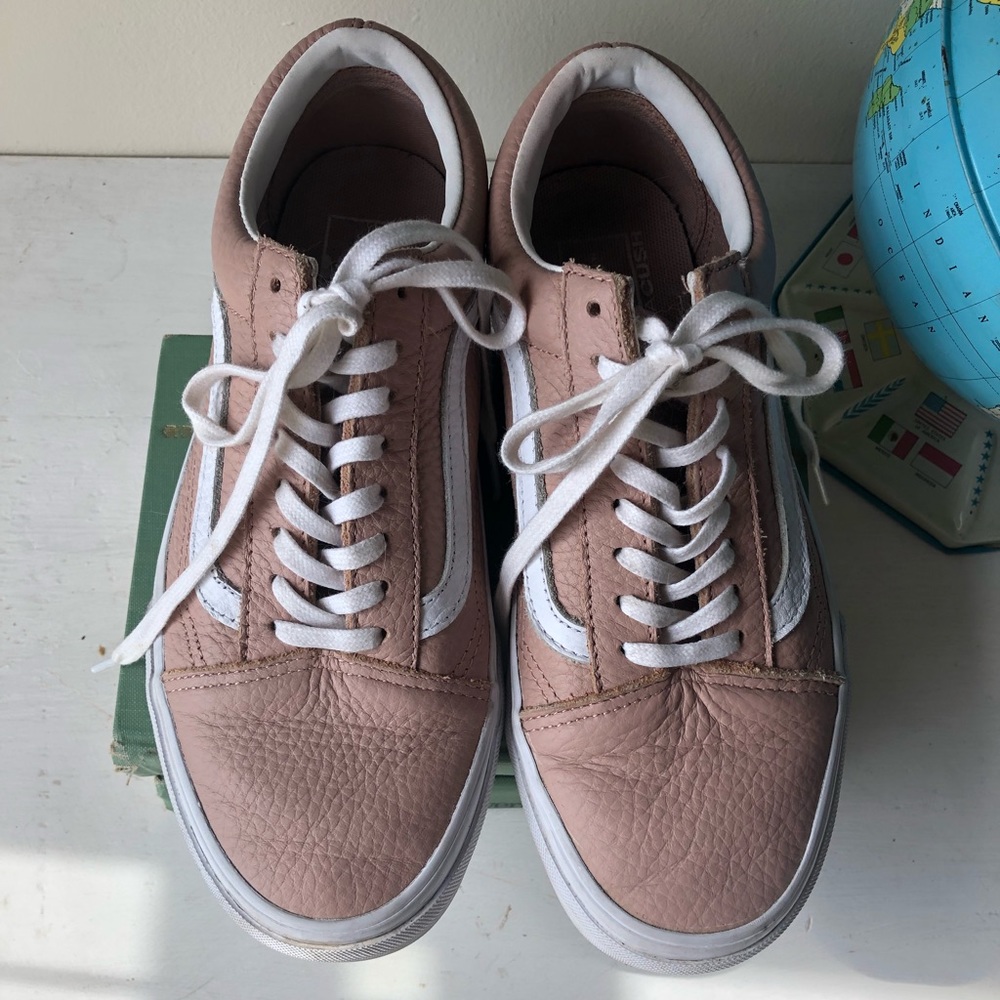 Pink Leather Vans